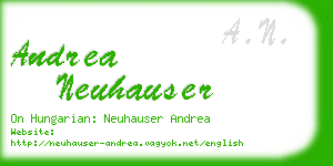 andrea neuhauser business card